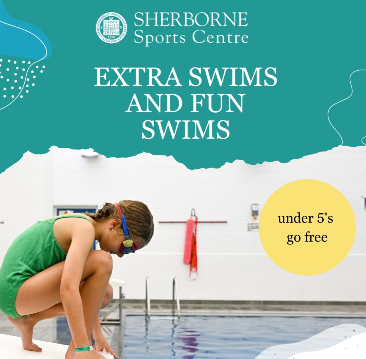 Coming this half term we have for you:
extra swims and fun swims✨
AND
We will be opening the gym all day this half term too!💪🏼