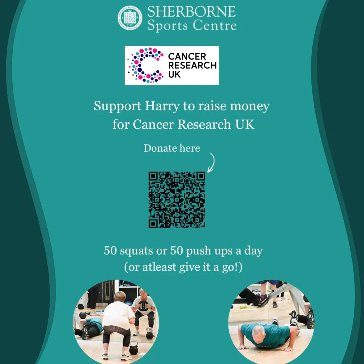 This April we are supporting Harry, who is a student at Sherborne School, raise money for cancer research.

Harry wants to do this because he thinks some sponsored exercise over the Easter holiday and during the first few days of next term will be fun and relieve stress, especially for those revising. Such an incredible Charity to raise money for too! ✨

Keep an eye out for our staff getting involved and maybe you would like to join in or donate too 🫶🏻 link in the bio!