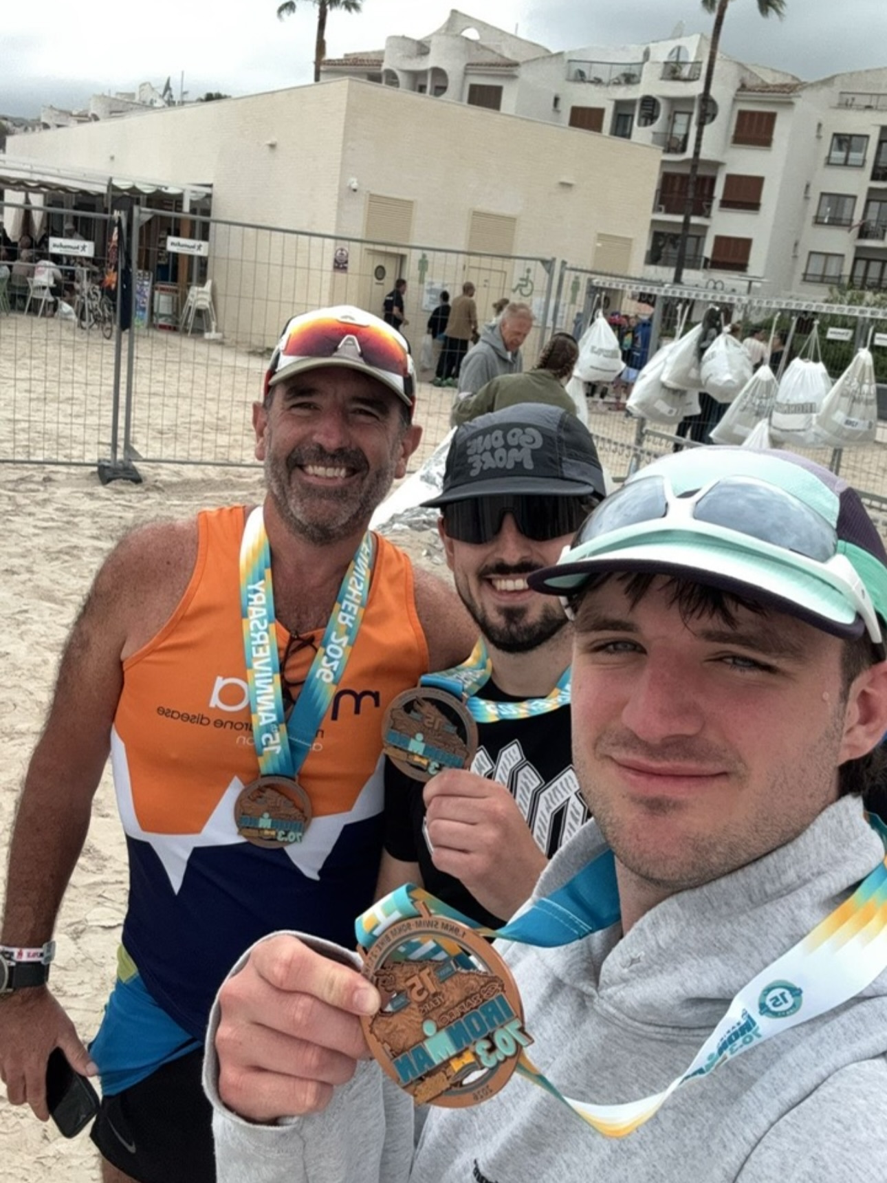 ‼️ HUGE MEMBER ACHIEVEMENT ‼️

Massive congratulations to David, George and Josh, 

A few words from David✨ 

On May 9th 2026 George, Josh (my two eldest sons) and I took part in the Mallorca IronMan70.3. After lots of training individually and together when possible, we arrived in Mallorca a few days early to test our bikes and make a final training ride to Cap de Formentor (a stunning ride in itself!).

The day of the event arrived. We woke very early - transition is open from 6-7am for final checks - before making our way to the swim start. ☀️

With nerves flying high we set off, meeting up by chance in each transition and heading off together on the next discipline. The camaraderie and support from all the competitors was amazing and we finally finished, celebrating over the line. What a fantastic experience! 🥰

This is the largest IM70.3 in the world! The support and cheers from spectators the whole way round was phenomenal! 

Delighted to have shared it with George and Josh. I hope to repeat the event in a few years with the younger two (although they don’t know of that plan….until now!).🤣