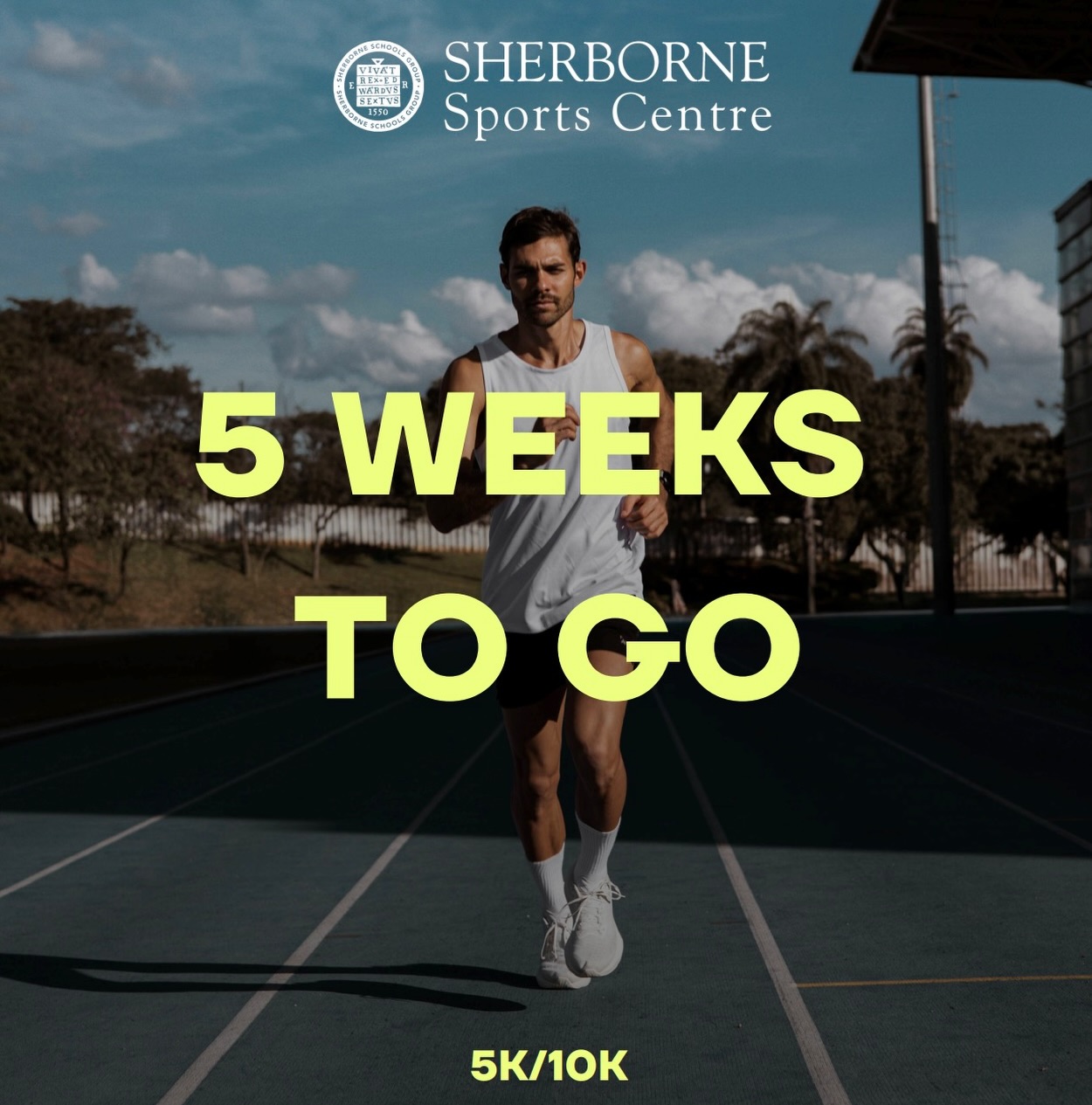 ‼️Only 5 weeks left until our 5k/10k run‼️

Call or email us to book your space today!

📞01935 810548
📩Sportscentre@sherborne.org