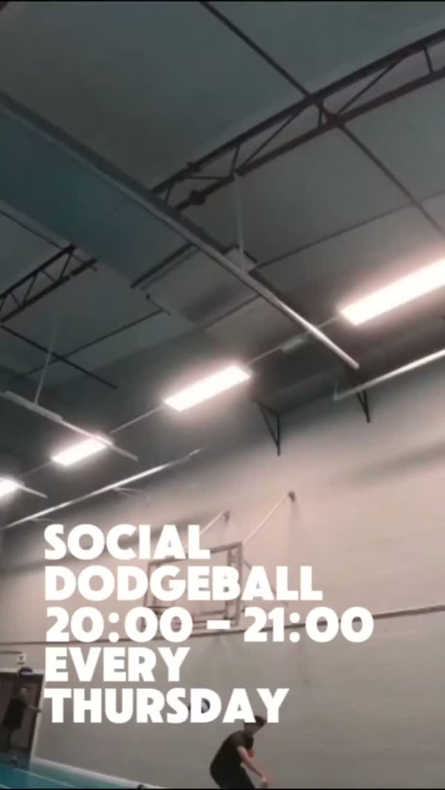 SOCIAL DODGEBALL, every Thursday 8 till 9pm, just remember your 4 D's
Dodge
Duck
Dive
And Dodge.