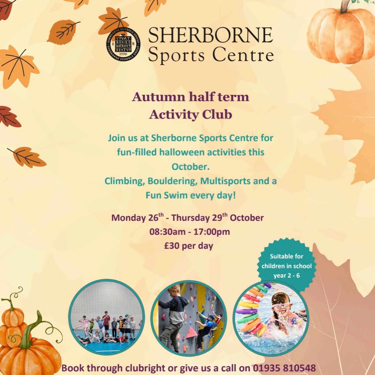 πOctober half-term activity club dates are out!π
π»Halloween addition π
β¨Monday to Thursday 8:30-17:00β¨
Book your slot todayππ»