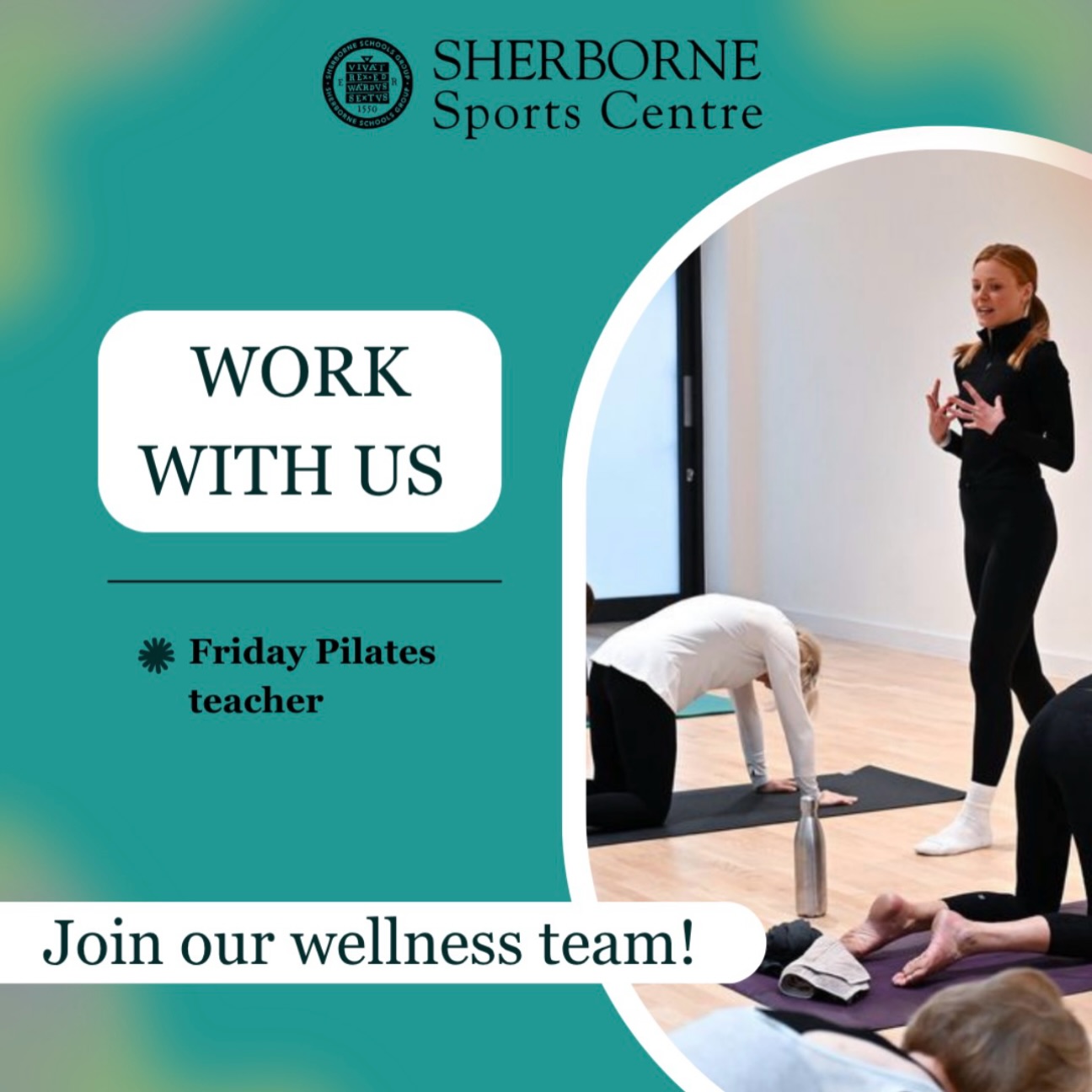 We’re looking for a passionate and enthusiastic Friday Pilates Teacher to join the team at Sherborne Sports Centre! 🧘♀️
If you love helping others move, feel stronger and improve their wellbeing, we’d love to hear from you. 💚
📩 Interested? Get in touch to find out more!
Sportscentre@sherborne.org